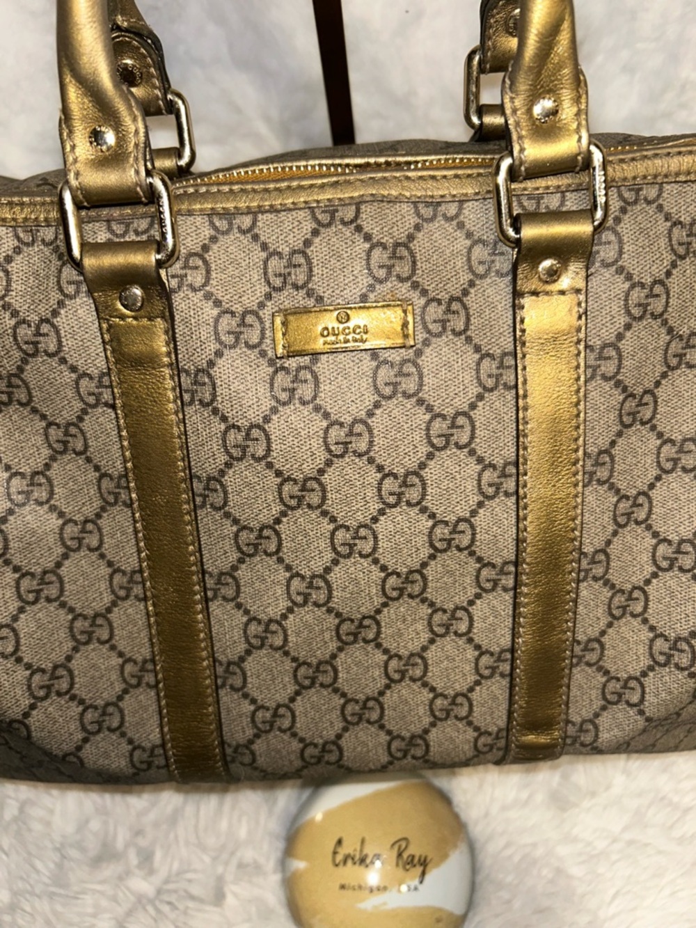 Gucci GG Canvas Monogram Boston Bag - Picture 2 of 16